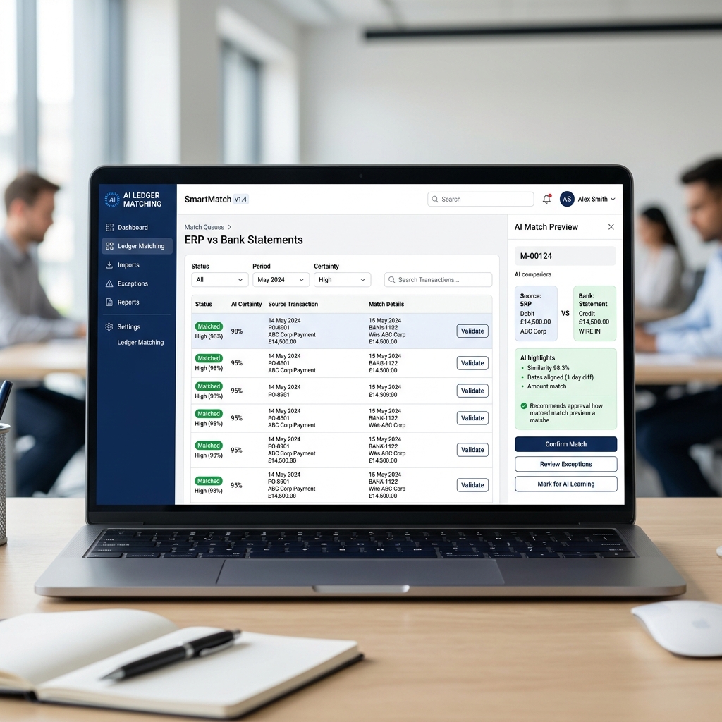 AI Ledger Matching Web App